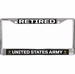 U.S. Army 'Retired' License Plate Frame