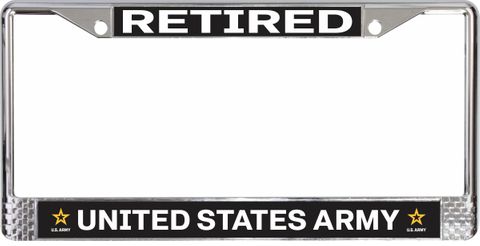 U.S. Army 'Retired' License Plate Frame