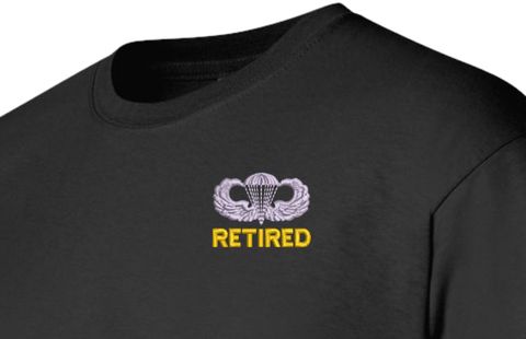 U.S. Army Retired Jump Wings Long Sleeve T-Shirt