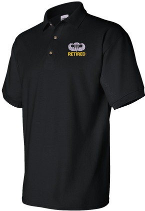 U.S. Army Retired Jump Wings Polo