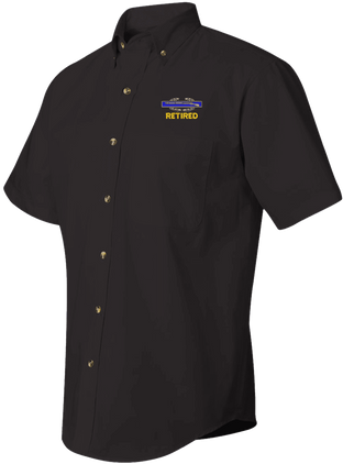 U.S. Army Retired (CIB) Short Sleeve Dress Shirt - CLOSEOUT SALE!