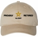 U.S. Army Proudly Retired Unstructured Dad Cap