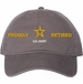 U.S. Army Proudly Retired Unstructured Dad Cap