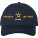 U.S. Army Proudly Retired Unstructured Dad Cap