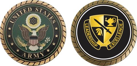 U.S. Army ROTC Cadet Command Unit Crest Challenge Coin