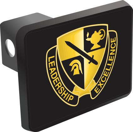 U.S. Army ROTC Cadet Command Unit Crest Hitch Cover