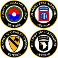 U.S. Army Round Veteran Decals Thumbnail Illustration