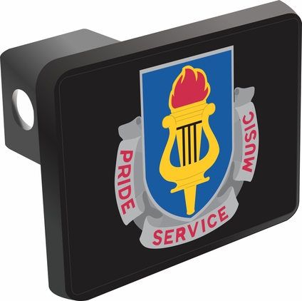 U.S. Army School of Music Unit Crest Hitch Cover