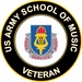 U.S. Army School of Music Unit Crest Round Decal