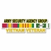 U.S. Army Security Agency Group Vietnam Veteran Window Strip Decal