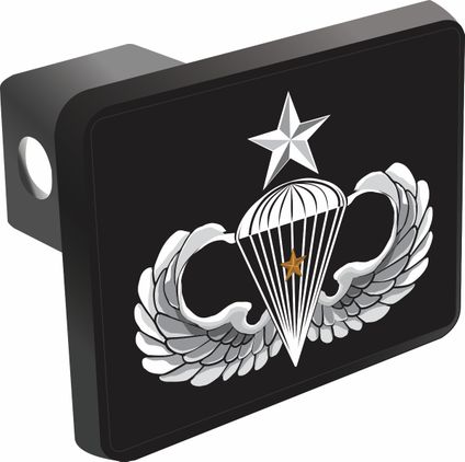 U.S. Army Senior 1 Combat Jump Wings Trailer Hitch Cover