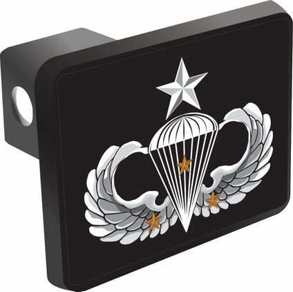 U.S. Army Senior 3 Combat Jump Wings Trailer Hitch Cover