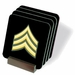 U.S. Army Sergeant E-5 Coasters - Set of 4