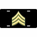 U.S. Army Sergeant E-5 License Plate