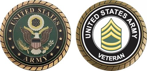 U.S. Army Sergeant First Class Veteran Challenge Coin