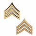 U.S. Army Sergeant Gold Collar Rank Insignia