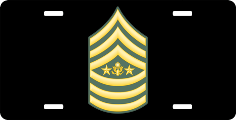 U.S. Army Sergeant Major License Plate