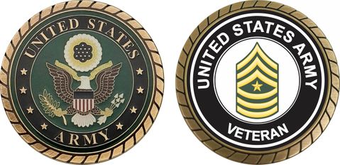 U.S. Army Sergeant Major Veteran Challenge Coin