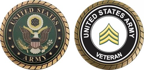 U.S. Army Sergeant Veteran Challenge Coin