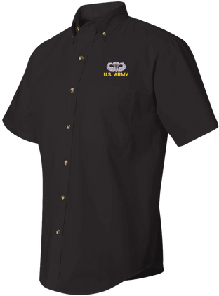U.S. Army Jump Wings Short Sleeve Dress Shirt - CLOSEOUT SALE!