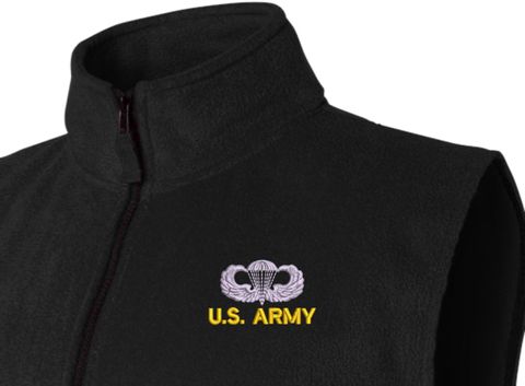U.S. Army Jump Wings Full-Zip Fleece Vest