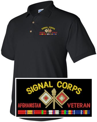 U.S. Army Signal Corps Afghanistan Veteran Polo