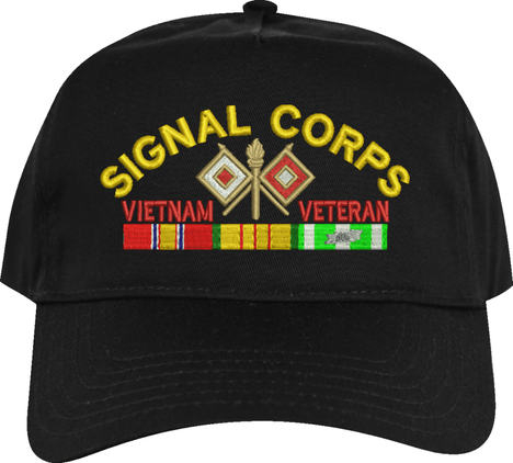 U.S. Army Signal Corps Vietnam Veteran Embroidered Cap