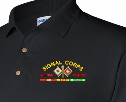 U.S. Army Signal Corps Vietnam Veteran Polo