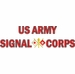 U.S. Army Signal Corps Window Strip Decal