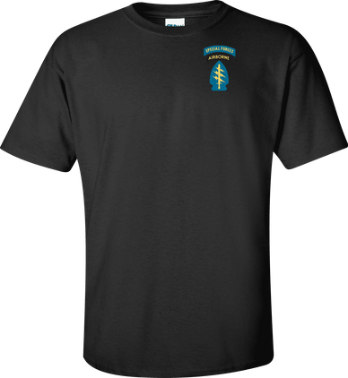U.S. Army Special Forces Airborne Insignia and Tab T-shirt