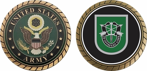 U.S. Army Special Forces Command Flash Challenge Coin