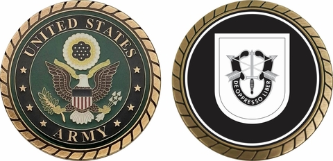 U.S. Army Special Forces Training Group Flash Challenge Coin
