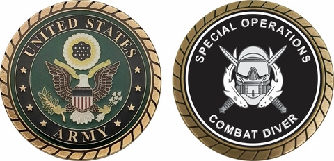 U.S. Army Special Operations Combat Diver Challenge Coin