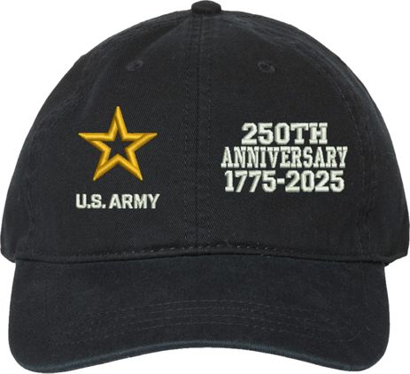U.S. Army Star Insignia 250th Anniversary Split Design Unstructured Dad Cap