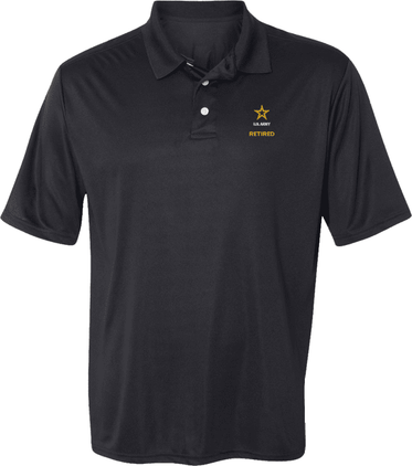 U.S. Army Retired Moisture Wicking Polo