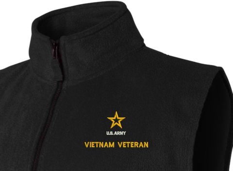 U.S. Army Vietnam Veteran Full-Zip Fleece Vest