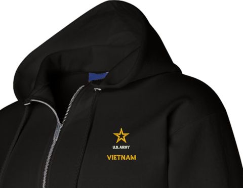 U.S. Army Vietnam Zippered Hoodie