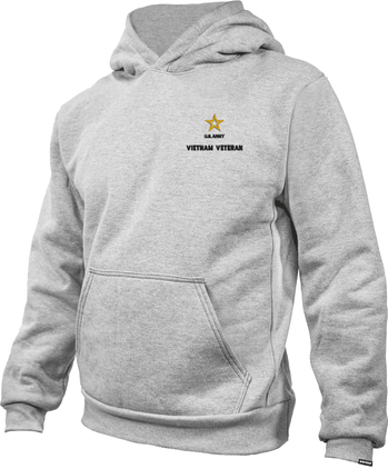 U.S. Army Star Vietnam Veteran Heavy Weight Fleece Hoodie