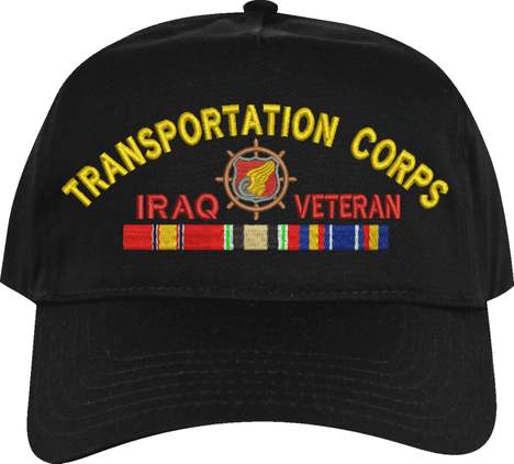 U.S. Army Transportation Corps Iraq Veteran Embroidered Cap
