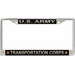U.S. Army Transportation Corps License Plate Frame