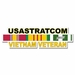 U.S. Army USASTRATCOM Vietnam Veteran Window Strip Decal