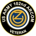 U.S. Army Veteran 102nd ARCOM Sticker Decal