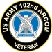 U.S. Army Veteran 102nd ARCOM Unit Crest Sticker Decal