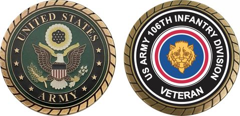 U.S. Army Veteran 106th Infantry Challenge Coin