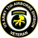 U.S. Army Veteran 17th Airborne Sticker Decal
