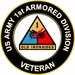 U.S. Army Veteran 1st Armored Division Sticker Decal