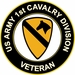 U.S. Army Veteran 1st Cavalry Division Sticker Decal