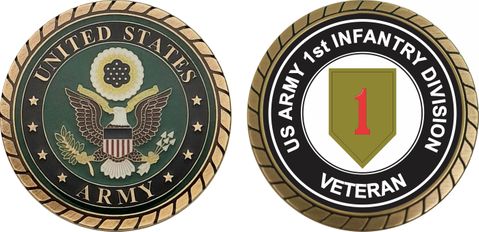 U.S. Army Veteran 1st Infantry Division Challenge Coin
