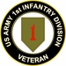 U.S. Army Veteran 1st Infantry Division Sticker Decal