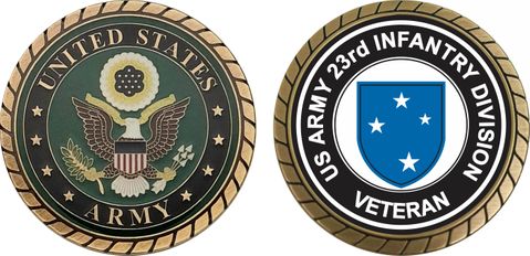 U.S. Army Veteran 23rd Infantry Division Challenge Coin